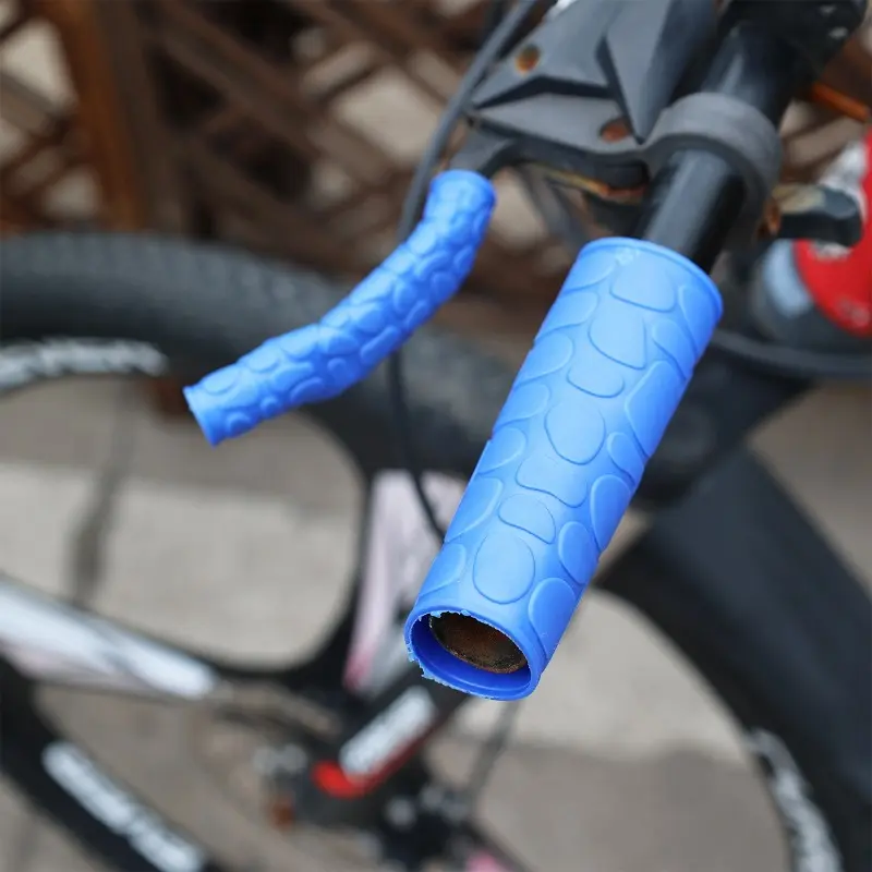 4pcs Non-slip Rubber Grip Glove Motorcycle Handle Cover Universal Heat Shrinkable Grip Cover Sleeve Handlebar Covers Accessories