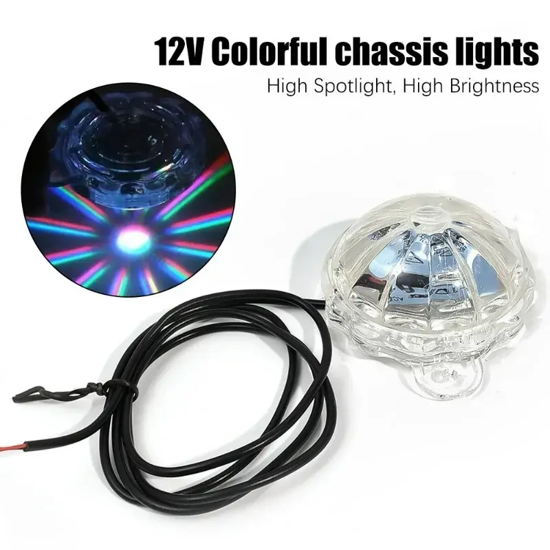 Motorcycle 12V LED Flash Chassis Light Strobe Atmosphere Lamp Underglow Ambient Lighting Motor Decoration Accessories Universal