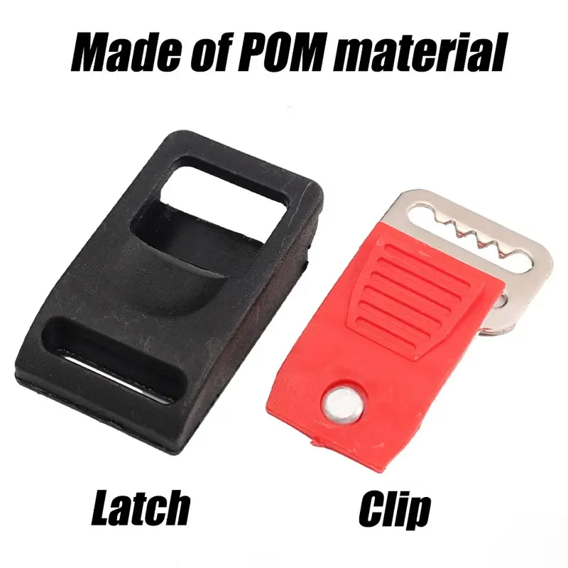 Universal Adjustable Plastic Clip Fastener Secure Safety Connector Motorcycle Accessories Electric Scooter Safety Helmet Buckle