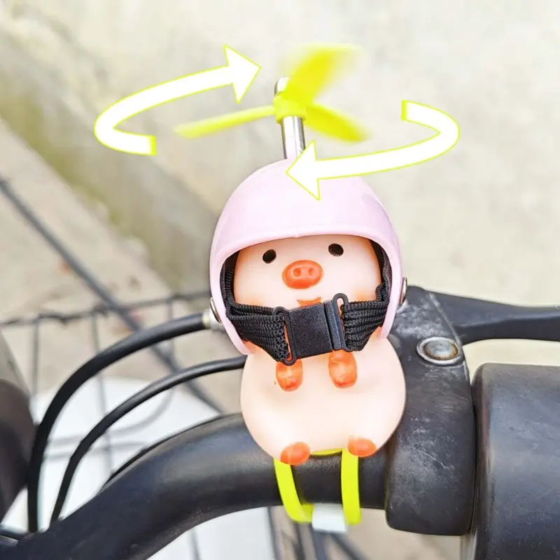 Cute Pig Toy Decor Helmet Decal Bike Motor Driving Decor for Car Motorcycle Decoration Wearing Helmet Car Styling Ornaments