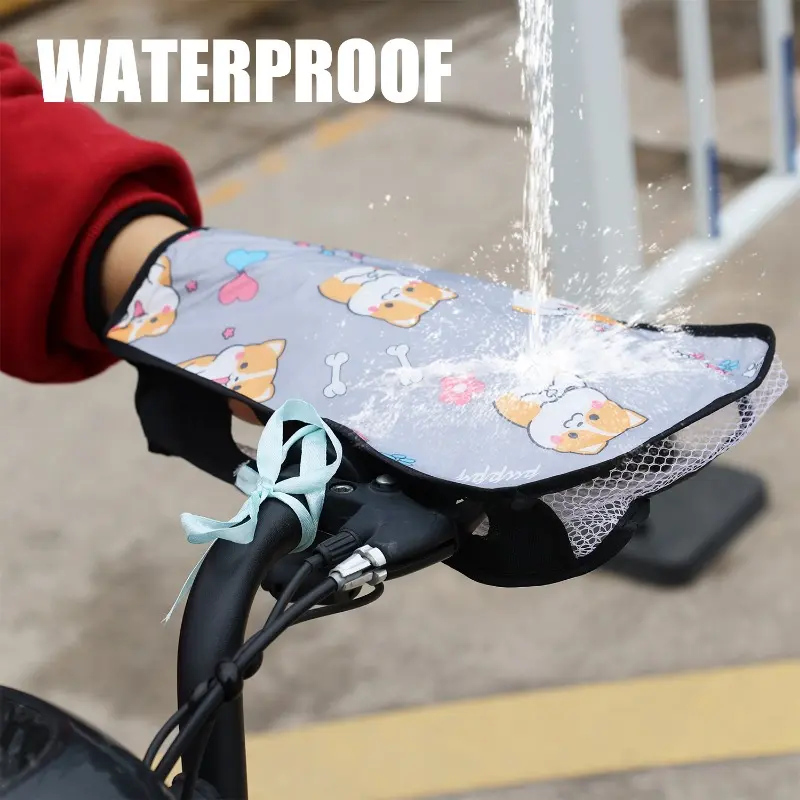 New Motorbike Sunscreen Breathable Gloves Summer Electric Bike PVC Fabric Handlebar Sleeves Motorcycle Accessories