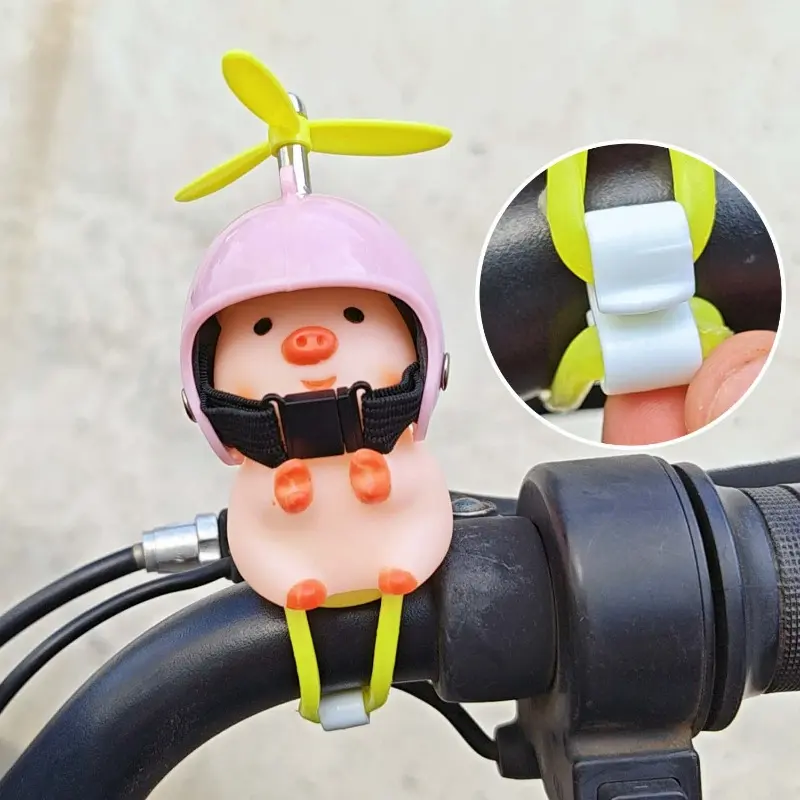 Cute Pig Toy Decor Helmet Decal Bike Motor Driving Decor for Car Motorcycle Decoration Wearing Helmet Car Styling Ornaments