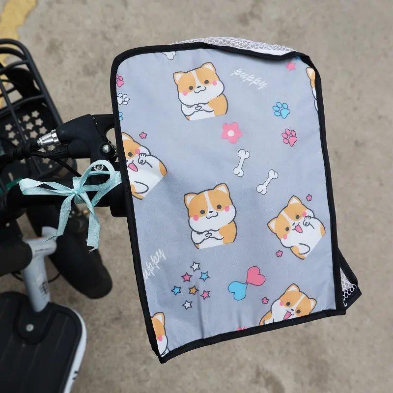 New Motorbike Sunscreen Breathable Gloves Summer Electric Bike PVC Fabric Handlebar Sleeves Motorcycle Accessories