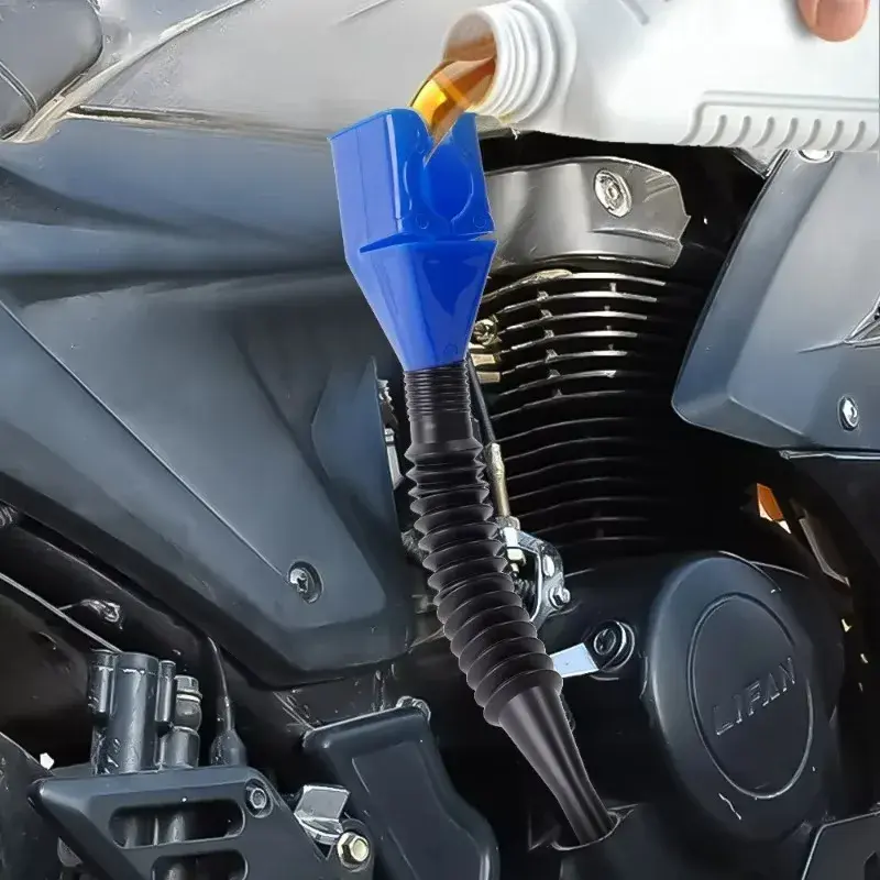 Car Refueling Funnel Gasoline Foldable Plastic Car Motorcycle Refueling Oil Funnel for Car Engine Filling Tool Accessories