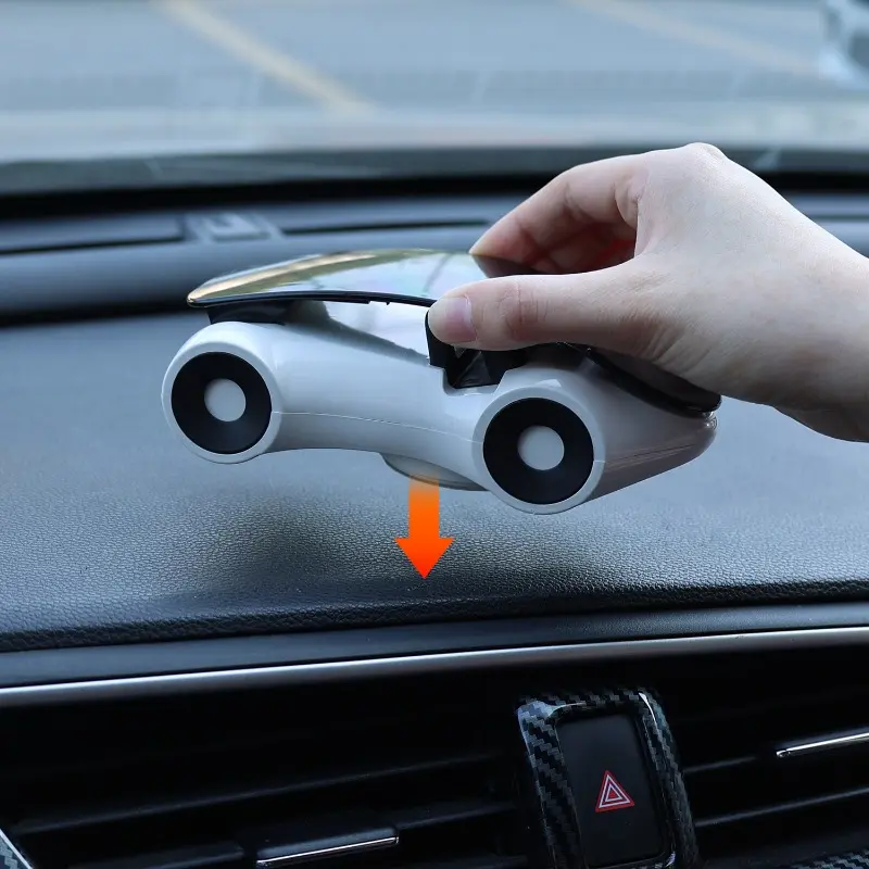 Car Model Phone Holder 360° Rotatable Auto Trim Instrument Panel Mount Stick Phone Stand Dashboard Navigation Bracket