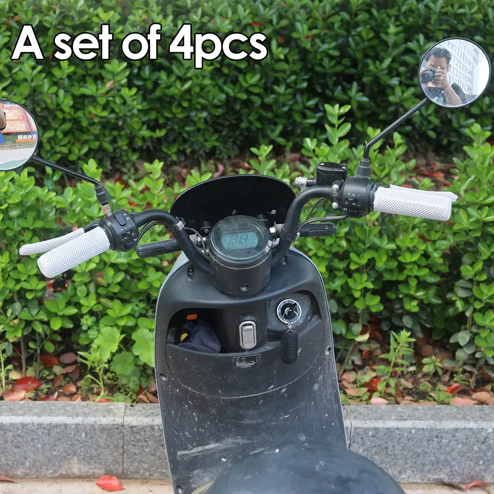Motorcycle Ice Silk Handlebar Cover Sunscreen Nonslip Breathable Handlebars Covers Summer Decorative Brake Handle Covers