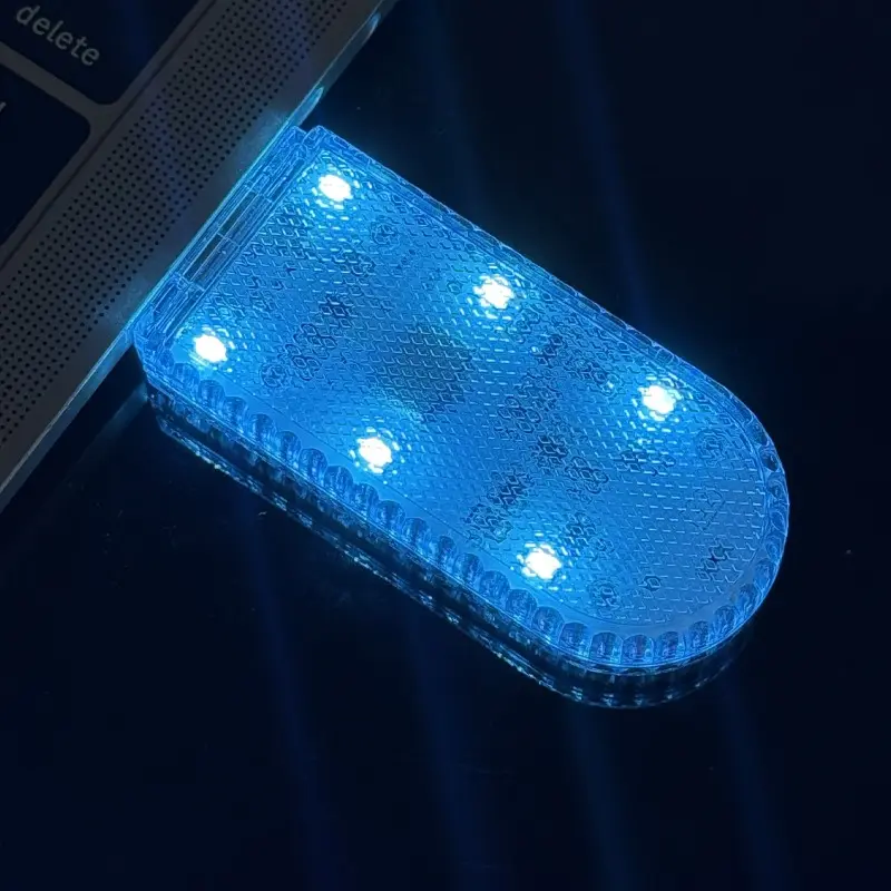 LED Car Mini Touch Light USB Charging Portable Auto Roof Ceiling Reading Night Lamp Wireless Car Decoration Ambinet Light