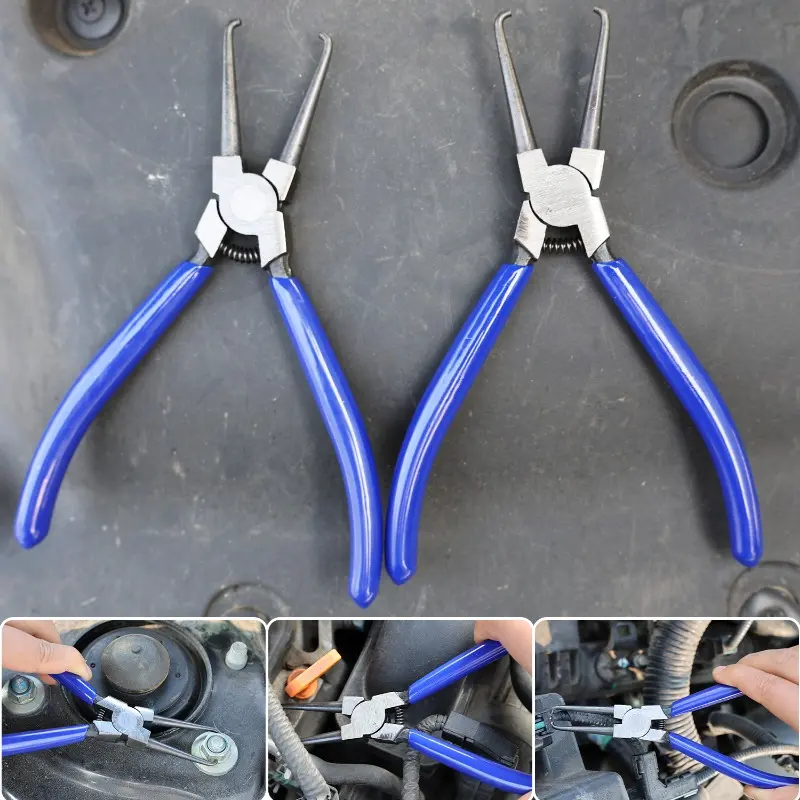 Joint Clamping Pliers Fuel Filters Hose Pipe Buckle Removal Caliper Carbon Steel Fits for Car Auto Vehicle Tools High Quality