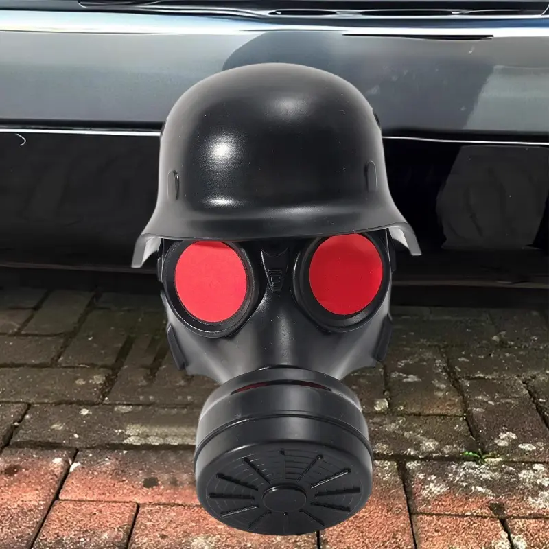 Trailer Hitch Cover with Steel Helmet Heavy Duty Trailer Coupler Hitch Cover Universal ForTrucks/SUV Towing Accessories