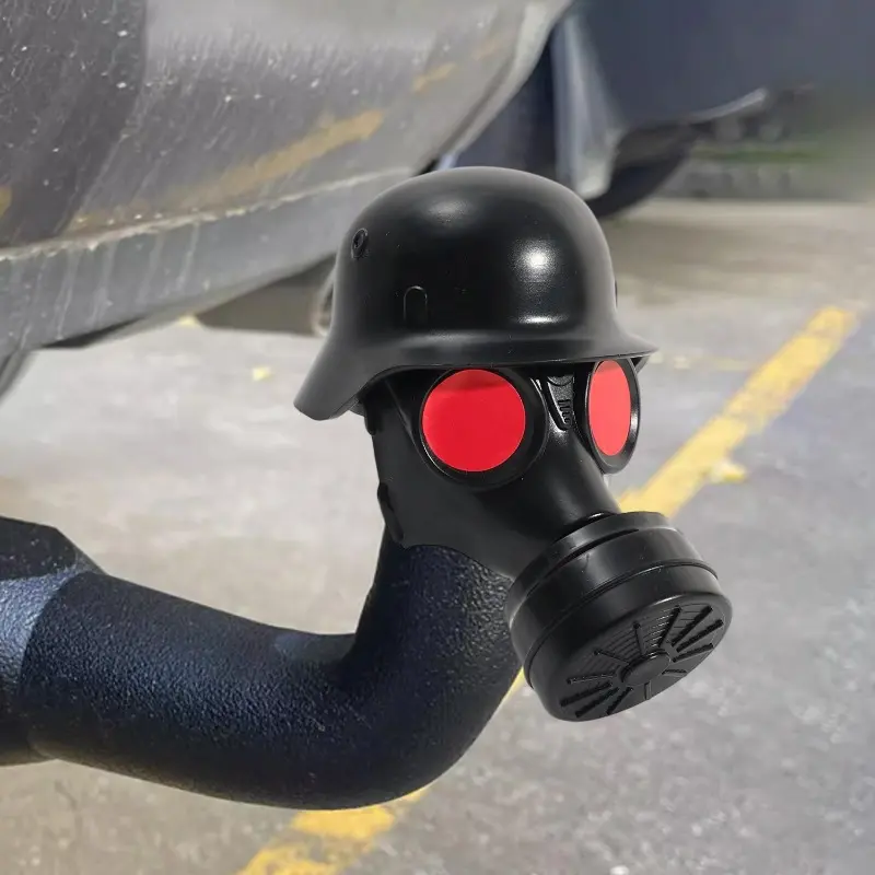 Trailer Hitch Cover with Steel Helmet Heavy Duty Trailer Coupler Hitch Cover Universal ForTrucks/SUV Towing Accessories