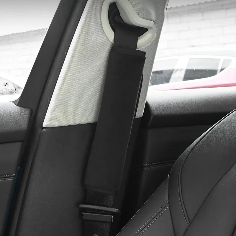 Universal Car Seat Belt Cushion Strap Cover Cushion Strap Safety Shoulder Short Plush Protector Interior Accessories