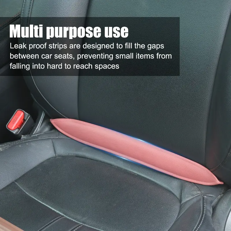 Plug-In Car Seat Gap Filler Elastic Polyurethane Seat Crevice Filling Strip Universal Seat Blocker Prevent Dropping