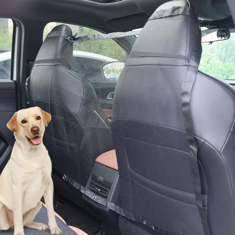 Car Pet Isolation Net Dog Luggage Cat Storage Obstacle Network Safe Driving Fixed Hook Trunk Net Bag Auto Organizer