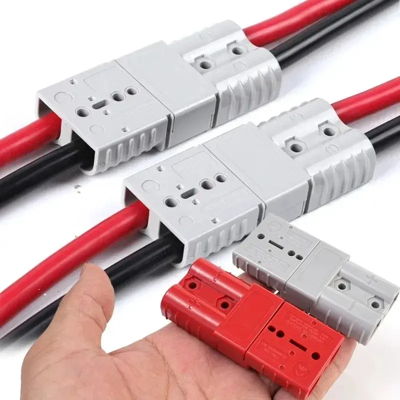 2PCS 50/120A Quick Plug Battery Charging Connector Style Plug Connectors DC Power Tool Motorcycle Car Socket Adapter Accessories