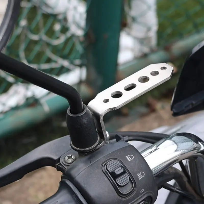 1pcs Motorcycle LED Headlight Bracket Rearview Mirror Lamp Spotlight Extension Holder Clamp Motorbike Scooter Accessories