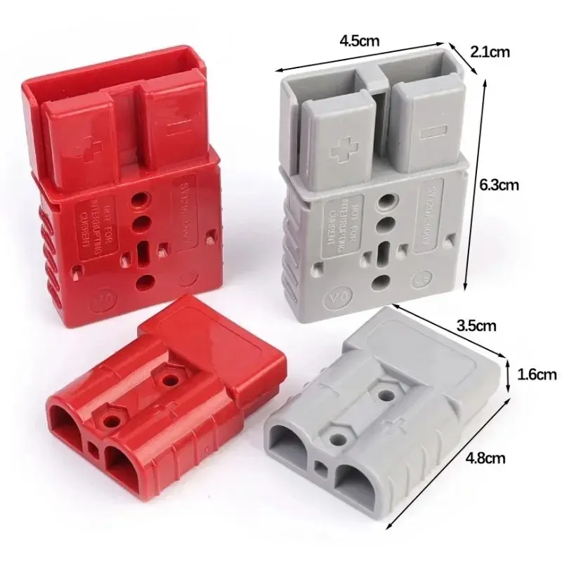 2PCS 50/120A Quick Plug Battery Charging Connector Style Plug Connectors DC Power Tool Motorcycle Car Socket Adapter Accessories