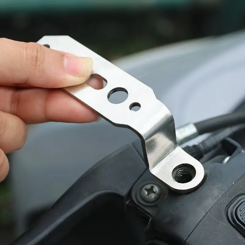 1pcs Motorcycle LED Headlight Bracket Rearview Mirror Lamp Spotlight Extension Holder Clamp Motorbike Scooter Accessories