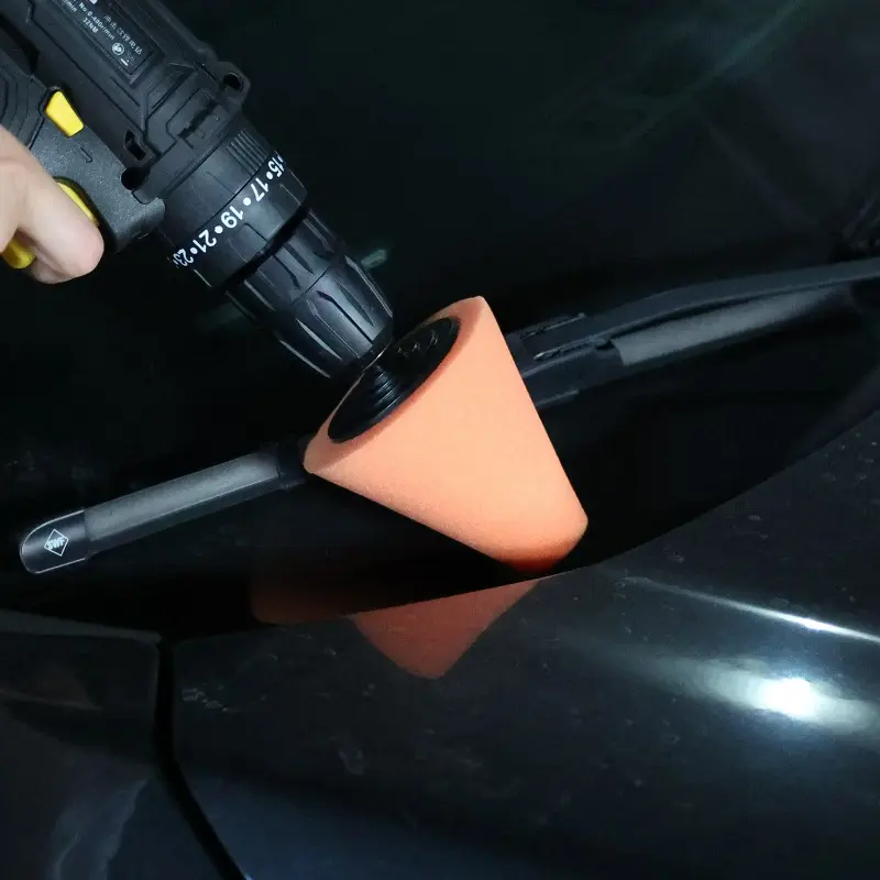 Car Hub Polishing Sponge Grinding Head in The Net Dead Angle Polishing Sponge Wheel Metal Plastic Grinding Conical Sponge