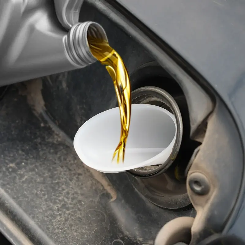 Petrol Fuel Filler Filling Funnel Tube Plastic White Long Spout Add Oil Fuel Glass Water Small Diameter Funnel Car Accessory