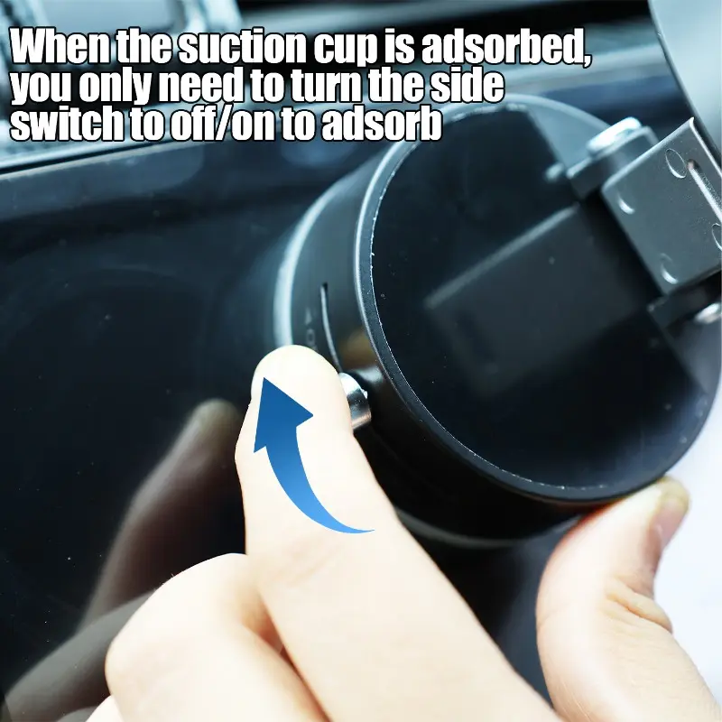 Double-sided Suction Cup Phone Holder Vacuum Magnetic Car Mount Foldable Lazy Bracket Interior Accessories for IPhone Android