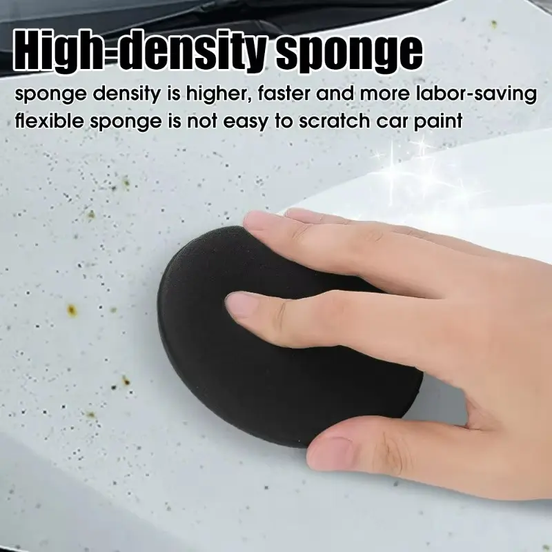10/1pcs Round Car Waxing Polish Wax Foam Sponge High Density Applicator Pads Cleaning Sponge Auto Detail Wash Car Cleaning Tool