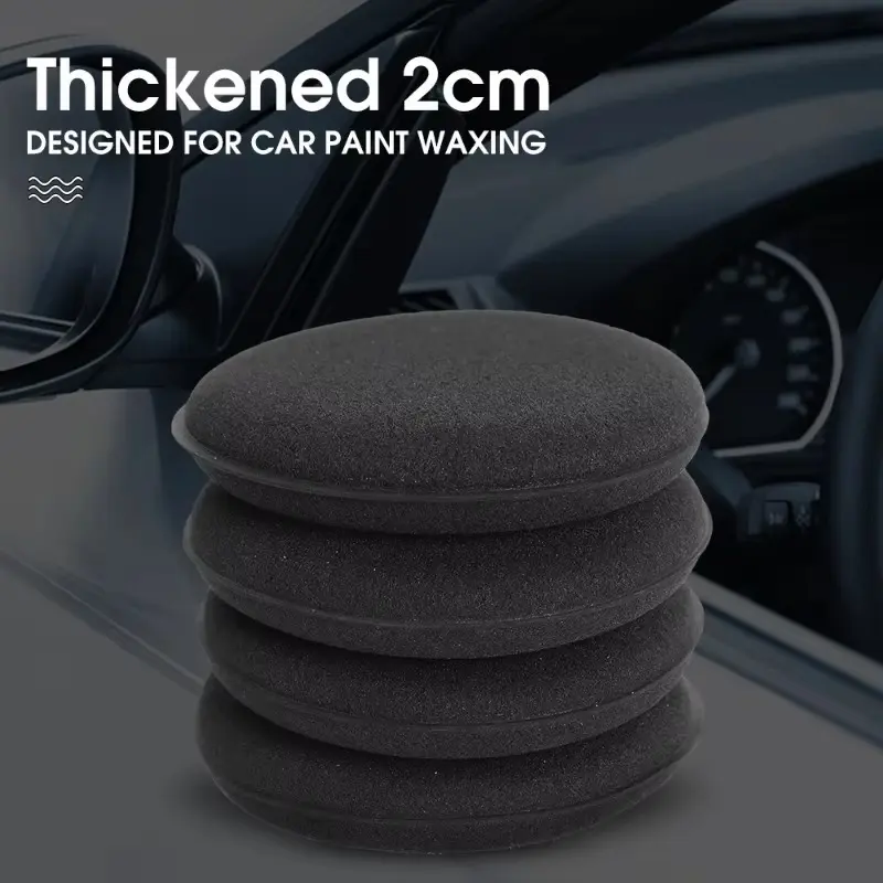 10/1pcs Round Car Waxing Polish Wax Foam Sponge High Density Applicator Pads Cleaning Sponge Auto Detail Wash Car Cleaning Tool