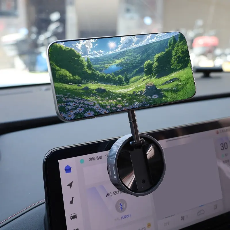 Vacuum Suction Cup Magnetic Phone Holder Universal Multi-functional 360° Rotate Foldable Storage Vacuum Suction Phone Stand