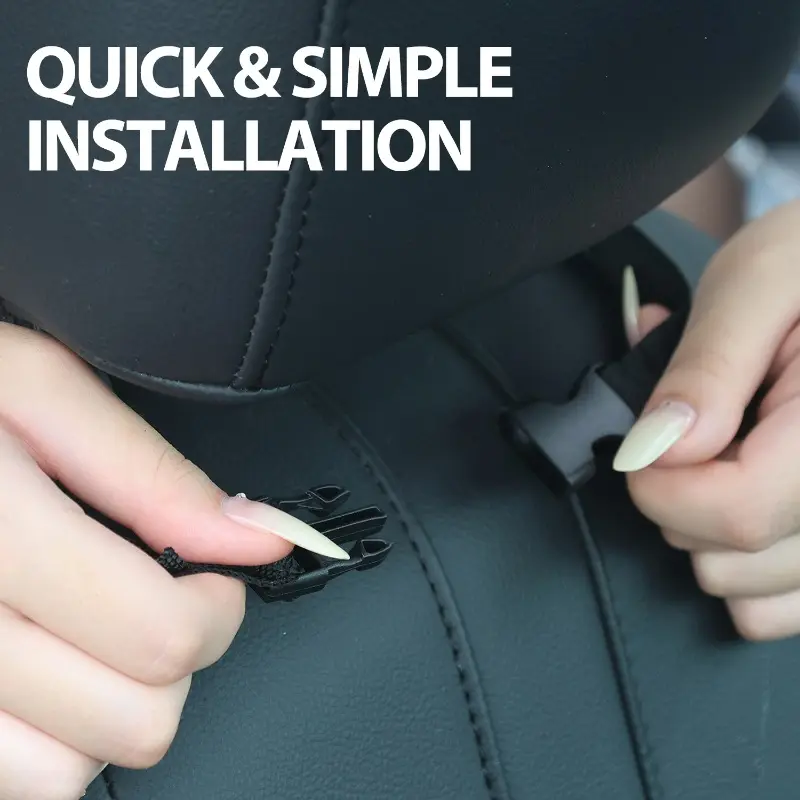 Car Back Seat Cover for Kids with 3 Pocket Storage Organizer Waterproof Kick Mats Backseat Protector Seat Back Kick Protector