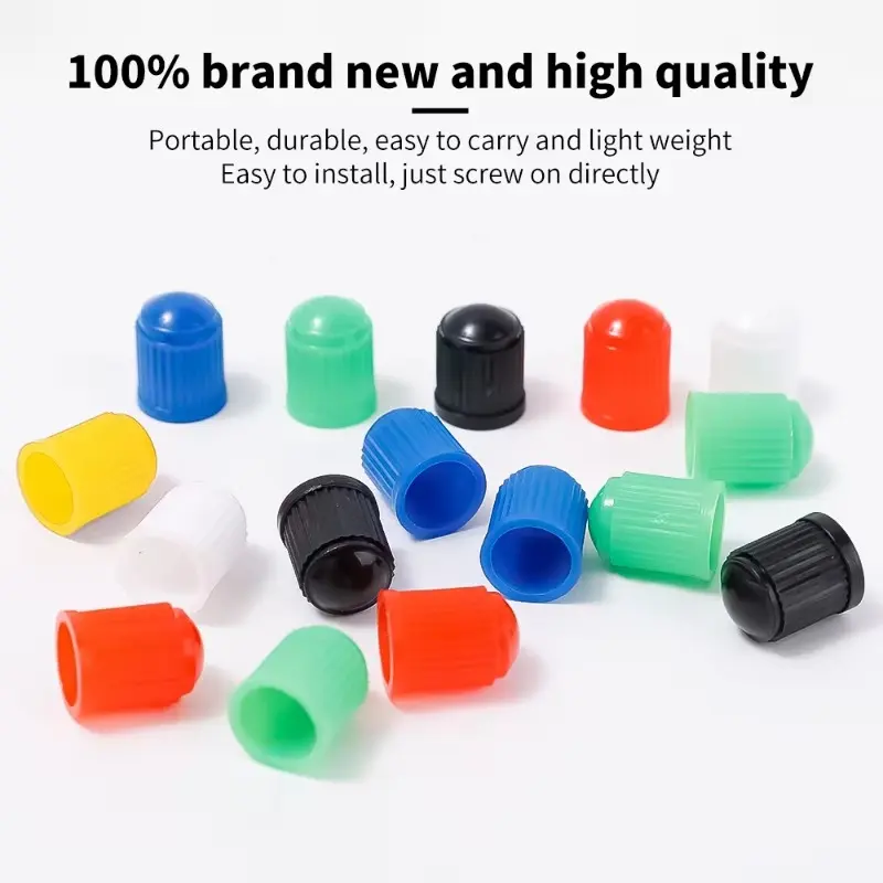 10pcs Car Tyre Valve Caps Tyre Valve Caps Dustproof Decorative Motorcycle Bicycle Universal Caps Car Accessories