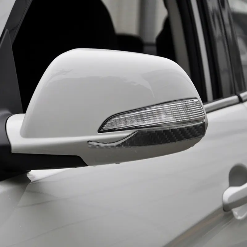 Universal Carbon Fiber Car Side Mirror Guard Anti-Collision Strip Reflective Protection Trim Scratch Proof Accessories