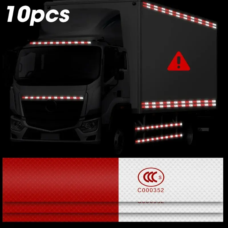 Car Truck Reflective Stickers Safety Mark Warning Tape Warning Night Light Sticker for Car Pickup Truck Lorry