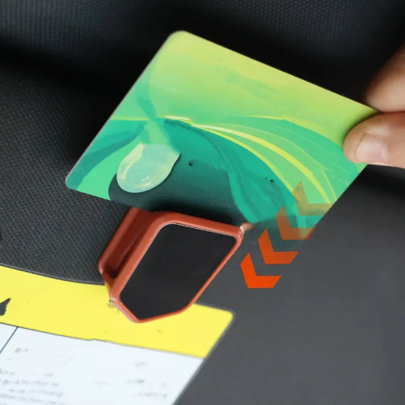Universal Car Sunglasses Holder Hanger Clip Interior Storage Card Ticket Holders Auto Sun Visor Glasses Decoration Accessories