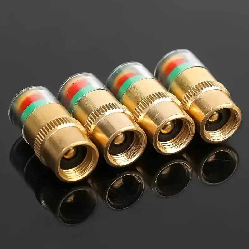 8/1pcs Car Tire Pressure Indicator Tire Pressure Gauge Indicator Alert Monitoring Valve Cap Sensor External Valve Detection