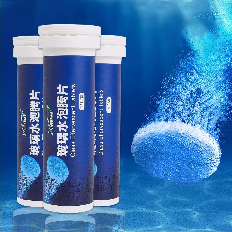 15pcs Solid Cleaner Car Windscreen Cleaner Effervescent Tablet Auto Wiper Glass Solid Cleaning Concentrated Tablets Detergent