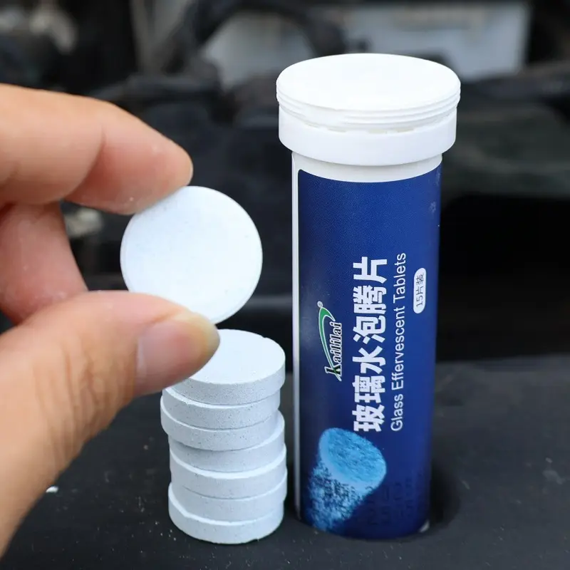 15pcs Solid Cleaner Car Windscreen Cleaner Effervescent Tablet Auto Wiper Glass Solid Cleaning Concentrated Tablets Detergent