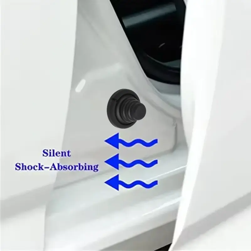 Car Door Anti-collision Silicone Pad Self-adhesive Sticker Door Closing Soundproof Silent Buffer Gasket Car Accessories