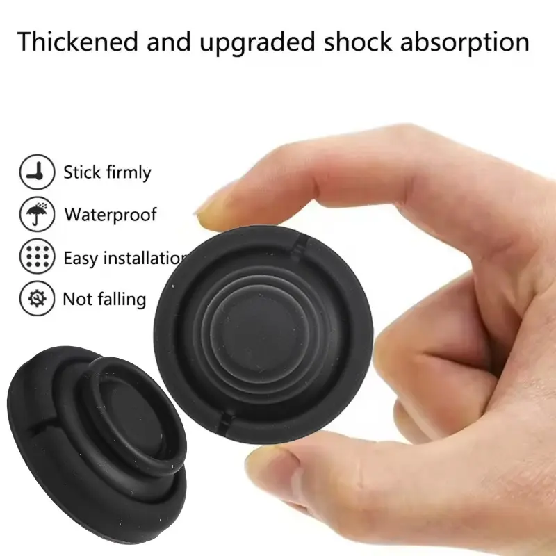 Car Door Anti-collision Silicone Pad Self-adhesive Sticker Door Closing Soundproof Silent Buffer Gasket Car Accessories