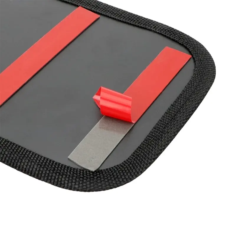 S/L Car Net Pocket Leather Oxford Fabric Mesh Bag  Coins Keys Storage Net Bag Car Interior Organizer Stowing Tidying