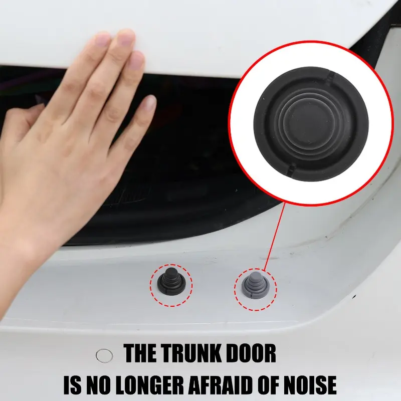 Car Door Anti-collision Silicone Pad Self-adhesive Sticker Door Closing Soundproof Silent Buffer Gasket Car Accessories