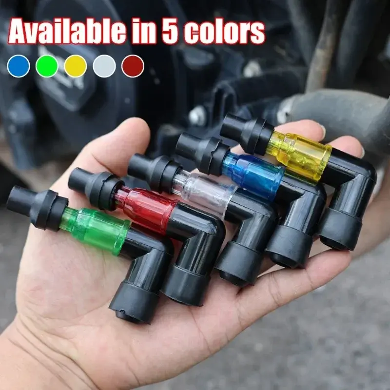 Motorcycle Flash Spark Plug Cap Universall Motorcycle Ignition Spark Plug Cap 90Degree Flashing Spark Plug Cap for Motocross