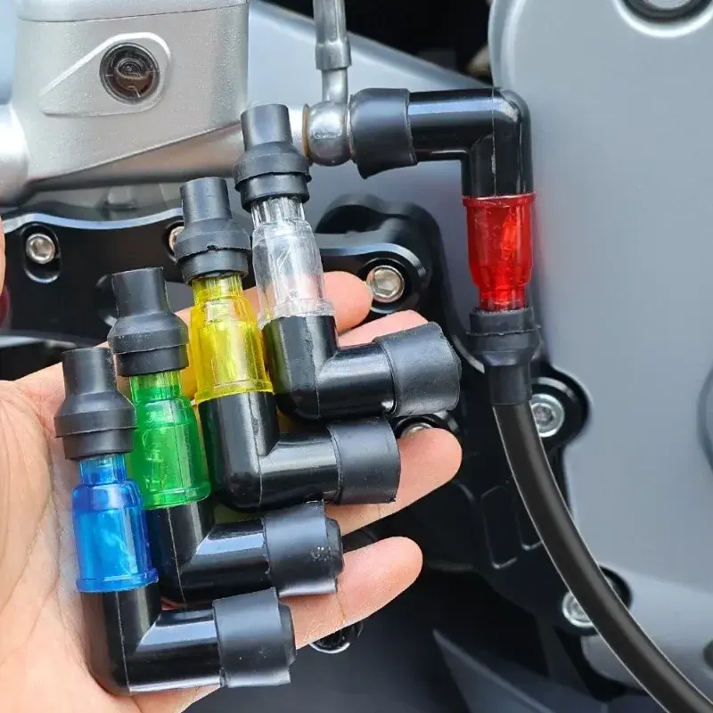 Motorcycle Flash Spark Plug Cap Universall Motorcycle Ignition Spark Plug Cap 90Degree Flashing Spark Plug Cap for Motocross