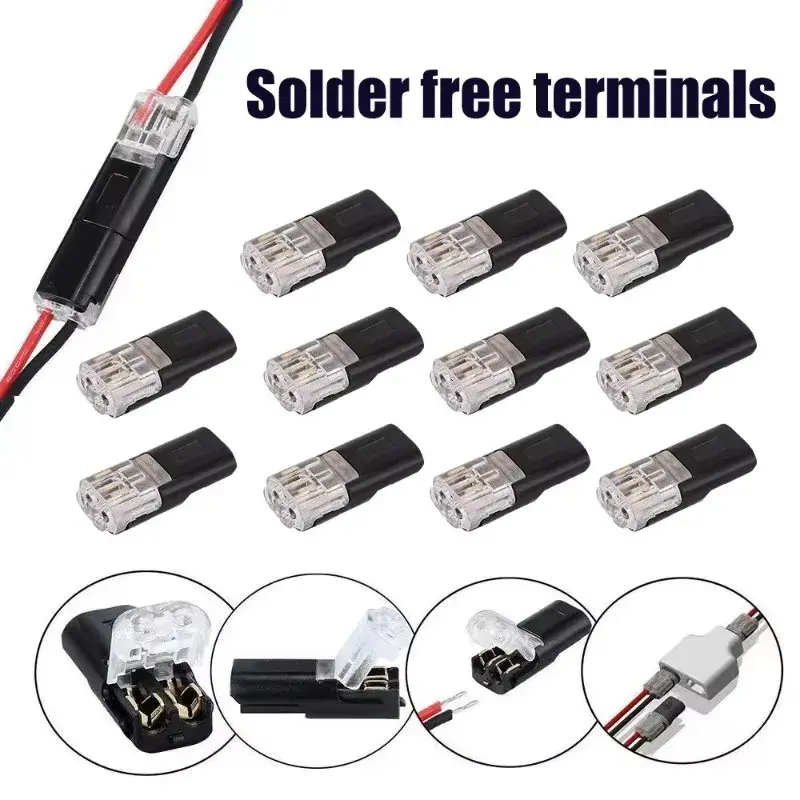 Car Fast Plug Wire Connector 2Pin Way Plug Car Electrical Connector Wire Cable Automotive Strip Terminal Connection