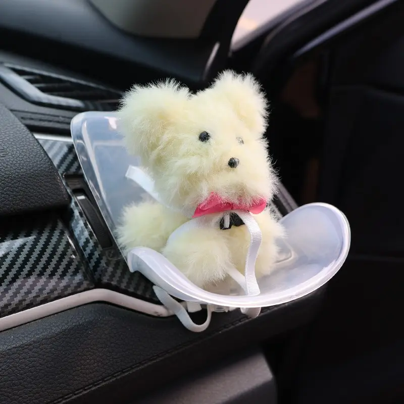 Doll Car Safety Seat Cartoon Air Conditioning Vent Aromatherapy Clip Plush Doll Decoration Ornament