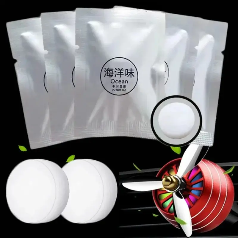 Car Air Freshener Solid Perfume Tablets Air Vent Perfume Refill Fragrances Car Interior Perfume Diffuser Tablet Accessories