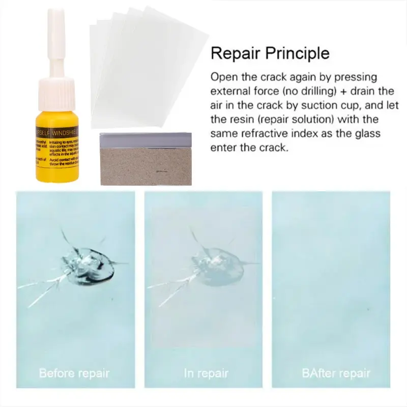 DIY Car Windshield Cracked Repair Tool Upgrade Auto Glass Repair Fluid Auto Window Scratch Crack Restore Car Accessories