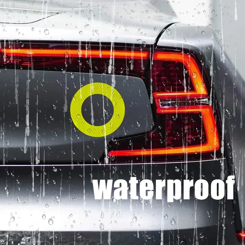2pcs Car Reflective Sticker Aoto Rear Bumper Stickers Safety Anti-Scratch Sticker Exterior Accessories Reflective Strips