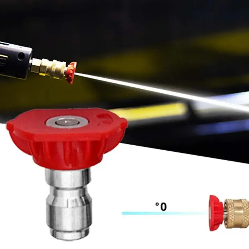 Car High Pressure Water Gun Cleaner Soap Foam Sprayer Nozzles Quick ReleaseTip Fitting 0 15 25 40 Degree Water Jet Washing Tools