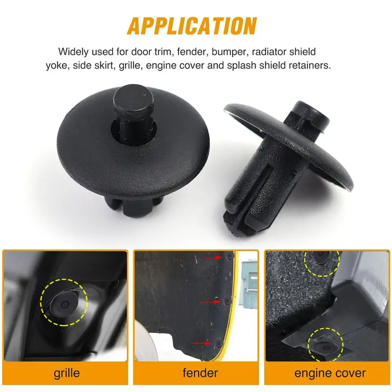 Car Radiator Protective Engine Cover Shroud Grille Hood Panel Clip Retainer Rivet for Audi A2 A4 A5 A8 Q3 Q5 S4 S5 S8 TT TTS