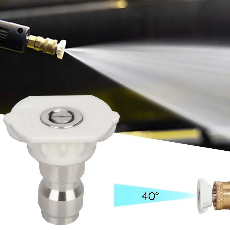 Car High Pressure Water Gun Cleaner Soap Foam Sprayer Nozzles Quick ReleaseTip Fitting 0 15 25 40 Degree Water Jet Washing Tools