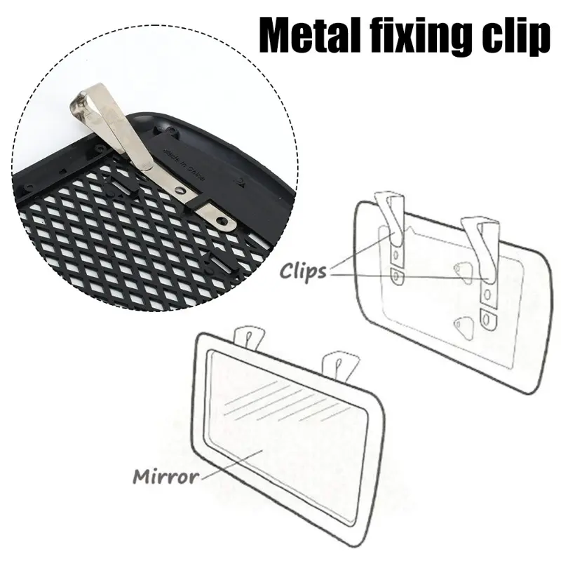 Universal Automobile Make Up Mirror Car Sun Visor Cosmetic Mirror Portable Auto Interior Make Up Mirror Car Interior Accessories